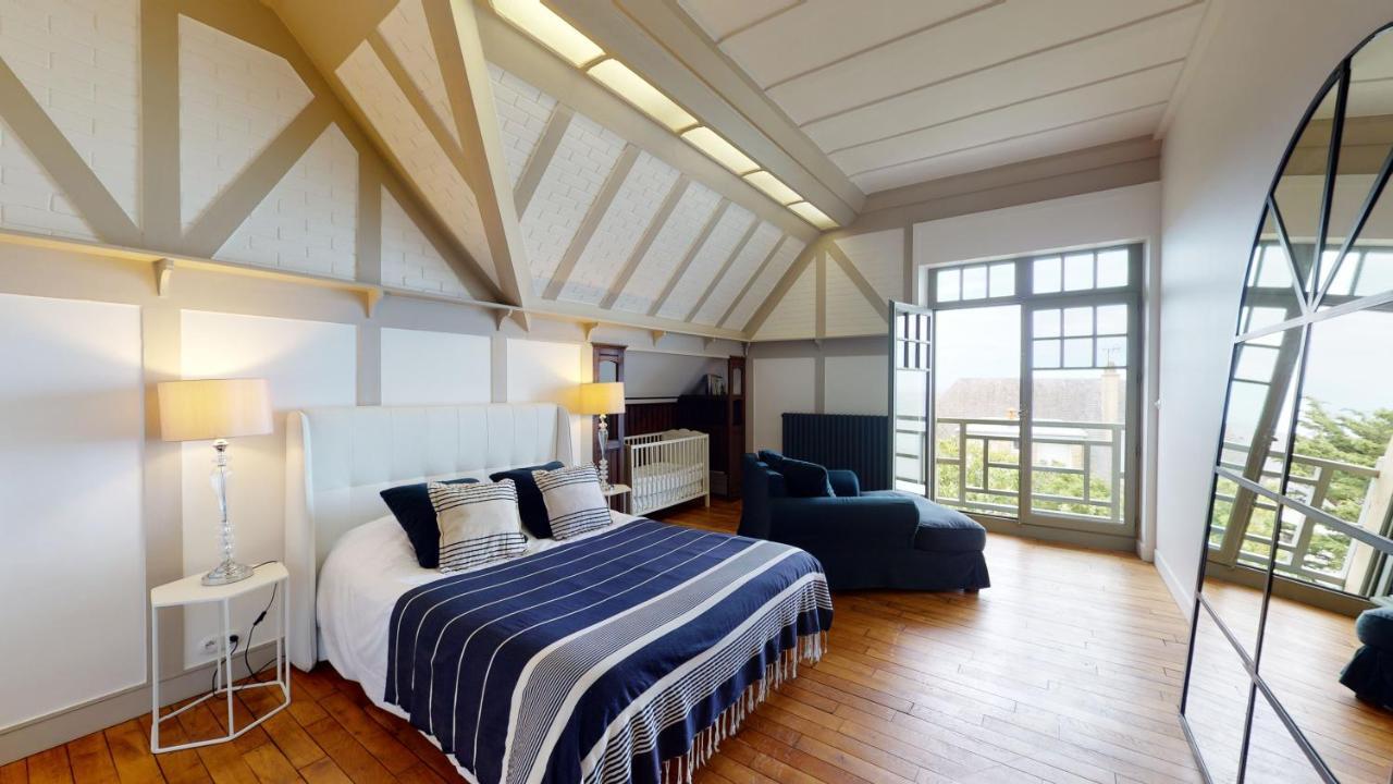 Les Roches Grises, Luxueuse Villa Face Mer, 4Etoiles, Spa Et Jardin Panoramique, Societe La Clef Decamp Гранвил Екстериор снимка