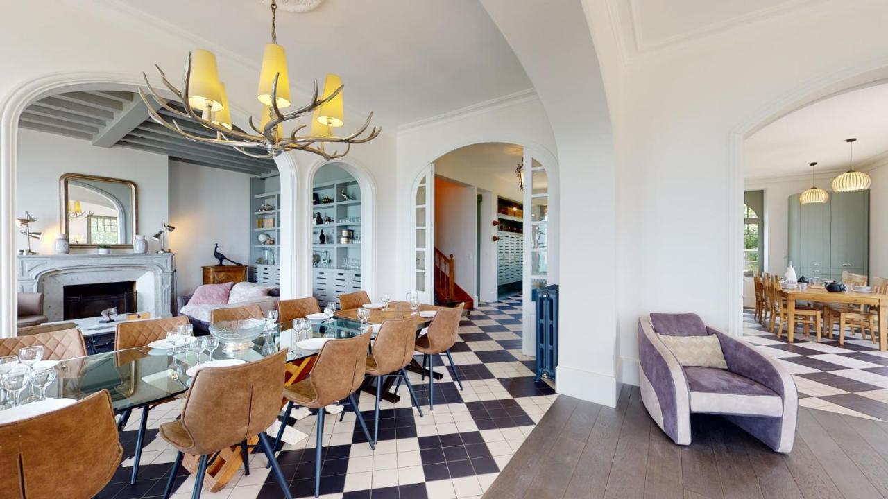 Les Roches Grises, Luxueuse Villa Face Mer, 4Etoiles, Spa Et Jardin Panoramique, Societe La Clef Decamp Гранвил Екстериор снимка