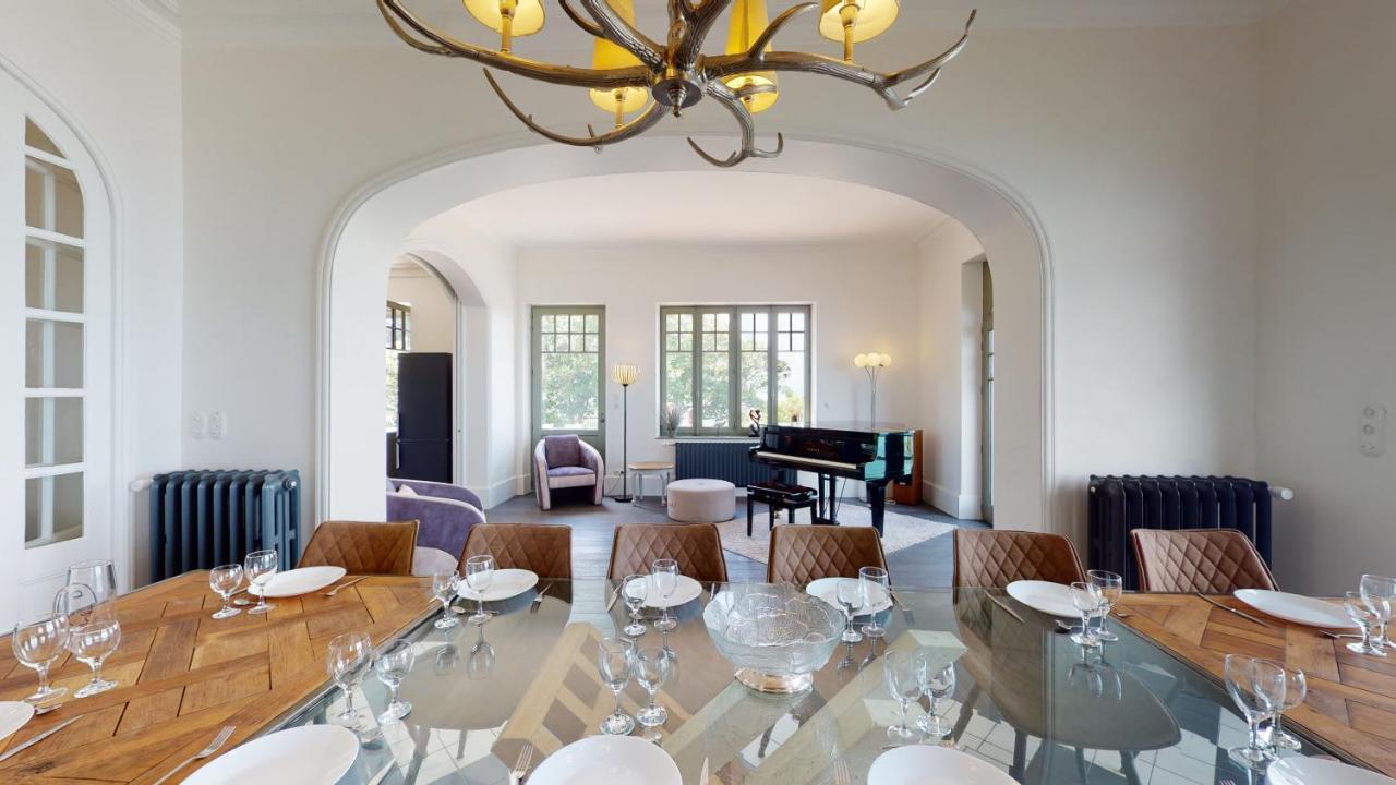Les Roches Grises, Luxueuse Villa Face Mer, 4Etoiles, Spa Et Jardin Panoramique, Societe La Clef Decamp Гранвил Екстериор снимка